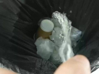 Pissing On Touching Bin